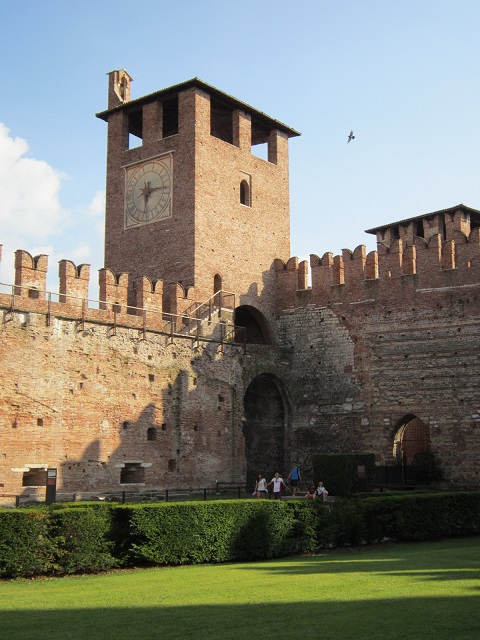 Fraai 'kasteel' in Verona